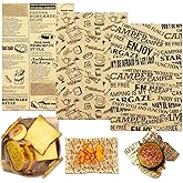AEE&reg; 100 Adet Vintage Gazete Desenli Yağ Ge&ccedil;irmez Sunum Kağıdı 25x35 cm | Hamburger, Fast Food, Mangal ve Paket Servis İ&ccedil;in G