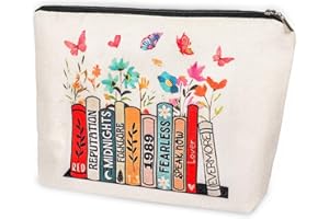 KUFAERBEAM Small Fresh Lovely Cosmetic Wallet Travel Makeup Bag Gifts for Women Sister Mum Music Lover Singer Fans Bride Bridesmaid