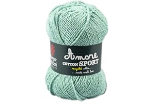 BORGO DE' PAZZI FIRENZE 10 Gomitoli Cotone (Acqua) da 50g, Filati Cotone per Uncinetto e Ferri, Per Maglieria Fai da Te, Filato per Uncinetto e Ferri Made in Italy, BORGO DE’ PAZZI FIRENZE