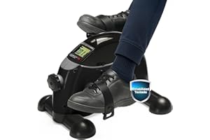 SILVANO Pedales Estáticos Personas Mayores | Ejercicio en Casa | Pedaleador para Ancianos | Ejercitador de Piernas para Hacer Deporte Sentado | Mini Bicicleta de Gimnasia y Fisioterapia Fácil de Transportar