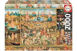 Educa - 2000 Piece Puzzle for Adults | The Garden of Delights. Includes Glue Fix Puzzle. Ages 14 (18505)