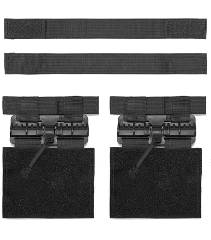 Cummerbund Elastico Per Gilet Tattico: Fibbia A Sgancio Rapido, Nero, Taglia Unica