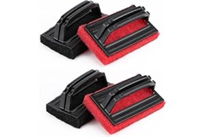 JSMTKJ 4 Stück Pool Schwamm Bürsten Kunststoff Schwimmbad Bürste Reinigungsbürste mit Griff zum Reinigen von Schmutz und Moos for Reinigung von Pool, Spa, Badewannen und Wänden