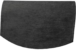 Classic Home Store Chenille Jumbo Chair Back Plain Soft Touch Antimacassar Sofa Furniture Cover (Grey)