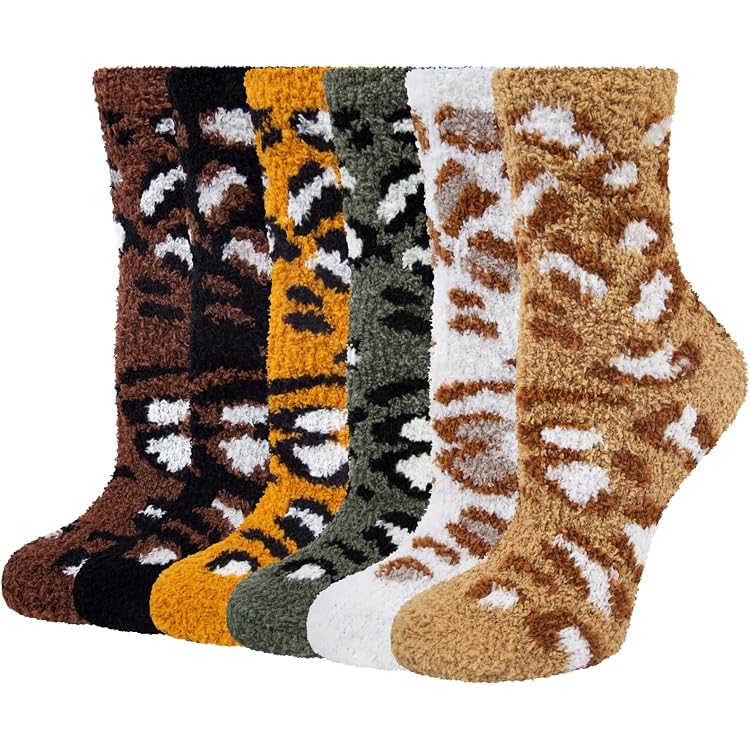6 Paires Chaussettes Polaire Femme - Douces, Chaudes, Taille Unique - Cadeau Noël Hiver Pour Fille, Femme