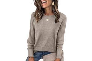 Aokosor Sweatshirt for Women Long Sleeve Shirts Crewneck Sweaters Fall Fashion Outfits 2025 Trendy Tunic Tops Plus Size