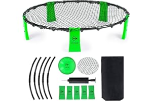 Dunlop Zestaw Swing Ball - 90 x 20 CM - Pocky Ball - Zawiera: Siatkę, Ramę, Nogi, Piłkę, Pompę i Torbę Podróżną - Maks. 4 Graczy