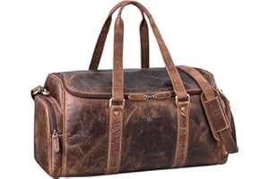 STILORD 'Myles' Bolso de Viaje Vintage Cuero Hombre | Gran Equipaje XL de Cuero de Vaca | Bolso Week-End con Correa