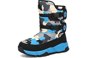 Mishansha Kinder Winterstiefel Jungen Schneestiefel Mädchen Warm Gefütterte Rutschfeste Winter Snowboots Outdoor Gr.24-38