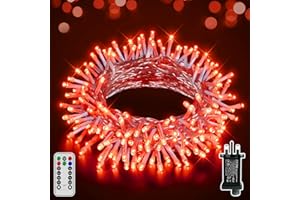 SKYELE 10m Halloween Decorations Lights with 100 Orange LEDs, Scary Outdoor Fairy Light Waterproof String Light Mains Powered, Autumn Decor with Plug 8 Modes Timer Clear Cable for Indoor Outside Tree