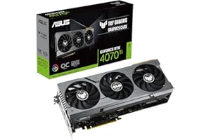 ASUS TUF GAMING NVIDIA GeForce RTX 4070 Ti OC Edition – Carte graphique gaming (12GB GDDR6X, PCIe 4.0, DLSS 3, HDMI 2.1a, DisplayPort 1.4a, ventilateurs axiaux)