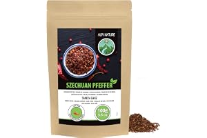 Hel Szechuanpeppar, 100% naturlig Szechuanpeppar, gröna Szechuanpepparkorn utan tillsatser, vegan Timutpeppar (100 GR)
