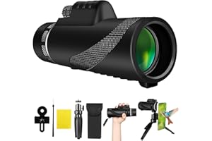 KUBAS 40X60 Telescopio Monocolo Cannocchiale Professionale Potente HD Telescopio Monoculare Professionale Teleobiettivo per Smartphone Impermeabile Cannocchiale Portatile Adulti Osservazione Degli Uccelli