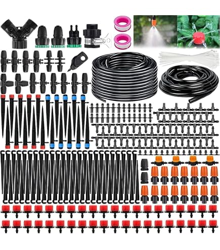 IrriGo Kit Irrigazione Automatica A Goccia Per Orti e Aiuole 150 mq