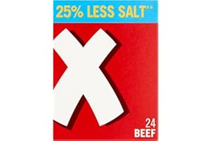 OXO 24 cubes de bouillon de bœuf à teneur réduite en sel 142 g
