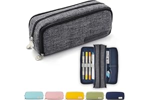 X SIM FITNESSX Astuccio portapenne con 3 scomparti, per bambine e ragazze, per la scuola e l’ufficio