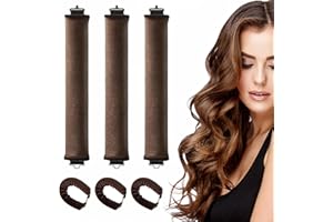 EUIOOCTORY Rizador de Pelo Sin Calor - 3 Rulos Flexibles para Rizar Pelo, Heatless Hair Curlers, Rizos Sin Calor, Ondas Sin Calor para Cada Tipo de Cabello, Rizador Sin Calor para Cabello Largo y Mediano