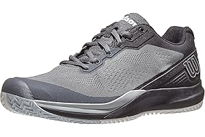 Wilson Men's Tennis Shoes, RUSH PRO 3.5, White/White/Light Blue