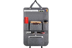 XPOOP Organizer samochodowy dla dzieci, organizer samochodowy, ochrona tylnego siedzenia samochodowego, osłona fotelika samochodowego, organizer na fotelik samochodowy dla dzieci, organizer