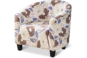 ‎JIANYANA jianyana Wannenstuhl Bezug, Tub Stuhlhussen, Sessel Überzug Elastisch Clubsessel Anti-Rutsch für Esszimmer Wohnzimmer Büro Empfang Stuhlbezug