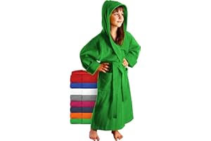 ARUS Albornoz para niños y niñas | 100% tela de rizo de algodón | Con capucha | Certificado por OEKO-TEX® | Amplia variedad de colores