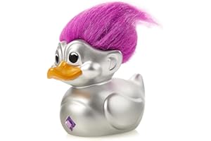 TUBBZ First Edition Silver Troll Collectible Vinyl Rubber Duck Figure - Official Good Luck Trolls Merchandise - Kids TV, Movies & Video Games