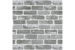 CiCiwind Papel Pintado Efecto Piedra Gris 42X500cm Película Adhesiva 3D Adhesivo De Pared Autoadhesivo Muebles Película Decoración De Pared Ladrillo Habitación Cocina Mesa Armario Cajón Muebles Vinilo