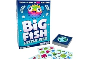 Format Games Big Fish Little Fish – Fast-Paced Family Card Game of Observation & Speed – 2–6 Players, Ages 7+, 15-Minute Rounds, Portable Travel Game