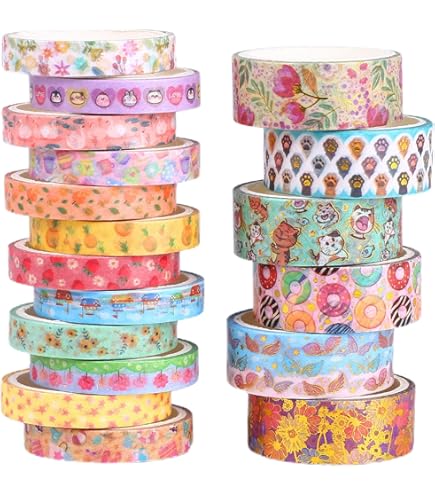 Aazon.co: 12 Rolls Washi Tape Set- Triangles Pattern Decorative Tape - View #2
