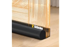 ‎MASTERY MART Mastery Mart 2 Stück Zugluftstopper für türen, 100 cm unter Türzugzug-Blocker isolierbar Türkehrer Wetterschutz, schalldicht, Türdichtung unten (Schwarz)