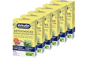 ‎ZIRKULIN Zirkulin Artischocke Verdauungshelfer 180 Kapseln - 60.000mg pro Kapsel- Hochdosiert - effektive Unterstützung der natürlichen Fettverdauung - wohltuend für Magen, Leber und Galle