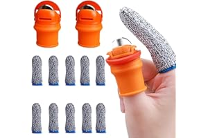 SYXLS 12 Stück Daumenmesser aus Silikon, Garten Silikon Daumenmesser Handschuhe, Fingermesser Ernte Pflanzenmesser zum Trimmen von Pflanzen, Obst Gemüse