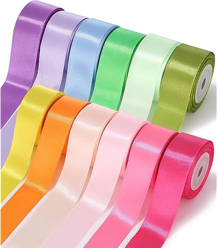 Ruban De Satin Vert De 50 Mm De Large Pour Travaux Manuels