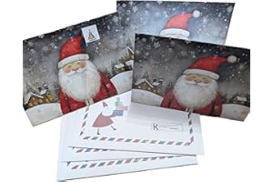 ‎THE LAZY PANDA CARD COMPANY Adventskalender als Karten oder Weihnachtskarten 3er-Set Adventskalender zum Verschicken oder Aufbewahren (Bilder)