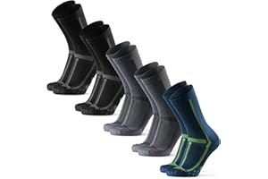 DANISH ENDURANCE Chaussettes Hautes de Running Longue Distance, Confort sans Frottement, Course et Trail, Homme Femme, Lot de 3 ou 5