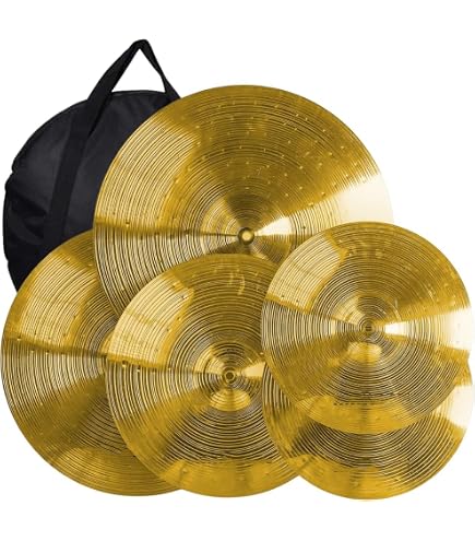 Cymbale Crash Paiste 101 Laiton 16" - Support Inclus - Son Medium Vif - Pour Batteurs Débutants/confirmés
