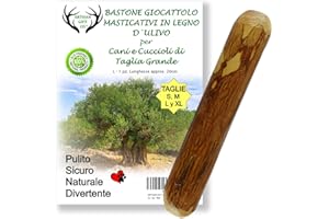 ARTISAN GIFT CO Bastone da Masticare/Rosicchiare in Legno d‘Ulivo per Cani (L - 20cm) 1 pz