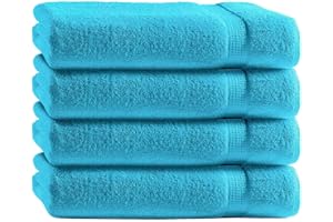 ‎CLASS HOME COLLECTION Class Home Collection Frottee Handtücher 50x100 cm 4er Pack 100% Baumwolle Türkis