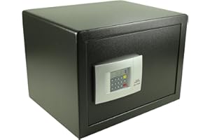 Burg-Wächter Hoteltresor mit elektronischem Zahlenschloss, Point-Safe, 38,8 l, 20,5 kg, P 3 E KA 4, Schwarz