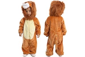 Doladola Bébé grenouillere À Capuchon,enfant Pyjama,Garçons Filles Barboteuse de style animal