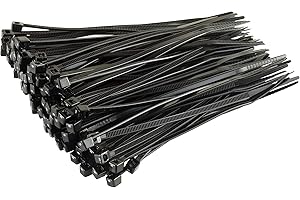 Gocableties - Fascette Plastica Nere - 200 mm x 4,8 mm - 100 Pezzi - UV-beständiges Set