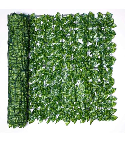 Rouleau De Haie Artificielle En Lierre - 0.5x3m, écran D'intimité Pour Balcon, Jardin, Clôture, Décoration