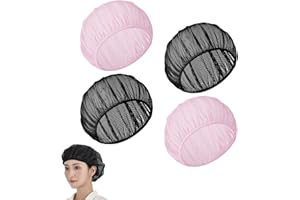 IUHRIE 4 Stück Haarnetz Zum Schlafen,Haarschutz für Die Nacht,Bonnet Sleep Cap,Schlafhaube Haare SchüTzen， Haarnetze MüTze Mesh Schlafhauben, Nachtschlafhaube Weiche PerüCkenhaube SchlafmüTzen für Frauen