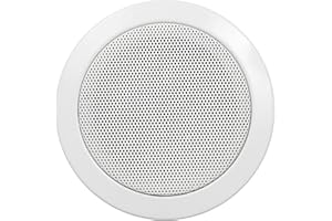 HOLLYWOOD the Starsound Einbaulautsprecher | DL-11 | 50W Lautsprecher, Ø 115mm, Einbautiefe 75mm, für Decken- und Wandeinbau, weiß