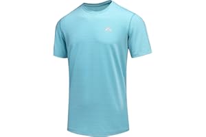 GITVIENAR Męska koszulka funkcjonalna, z krótkim rękawem, oddychająca koszulka sportowa, z krótkim rękawem, do biegania