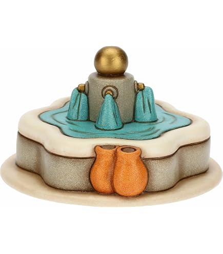 Thun Krippenfigur 'Frau Am Brunnen' – Handbemalte Keramik, 4,8 X 5,7 X 7,5 Cm (2021)
