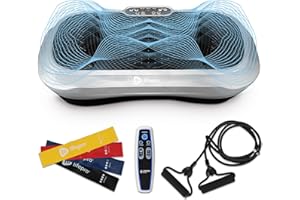 LIFEPRO GYL Hong Yuan 3D Vibrationsplatte Übungsgerät – Dual-Motor, geradlinige + 3D-Bewegungs-Vibrationsplattform, Ganzkörper-Vibrationsmaschine für Fitness, Fett- und Gewichtsverlust, Toning und Formen.