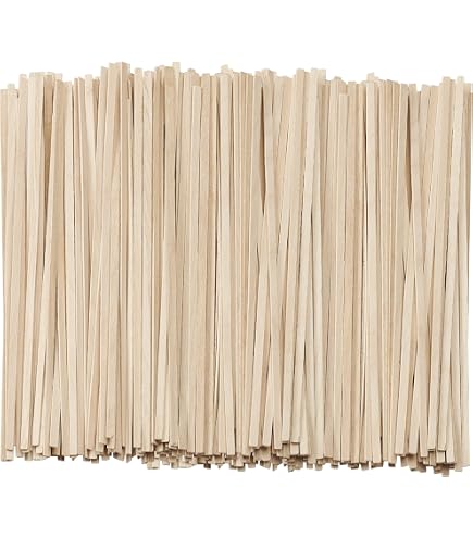 GUSTO 1000 Count Wooden Coffee Stirrers - 7.5 Inch, Biodegradable, Eco-Friendly Stir Sticks For Coffee & Cocktails