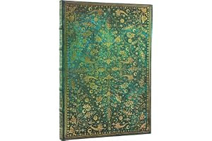 Carnet rigide Paperblanks Fleur d'Émeraude Grand Non ligné 240p.