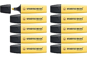 STABILO - Marcador - BOSS ORIGINAL Pastel - Paquete de 10 - Amarillo cremoso